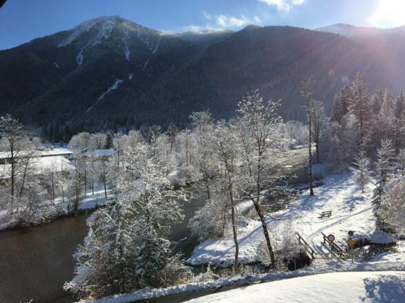 Flussblick vom Balkon aus