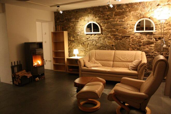 Wohnraum mit Kaminofen