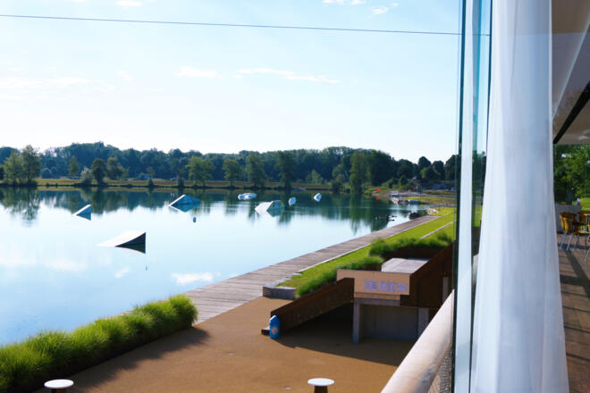 Donauradweg Zufahrt zu den Badeseen