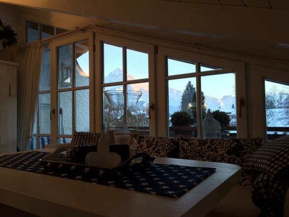 Bergblick von der Ferienwohnung aus