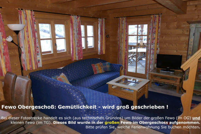 Wohnbereich in der Fewo OG: - Gemütlicher gehts nicht!