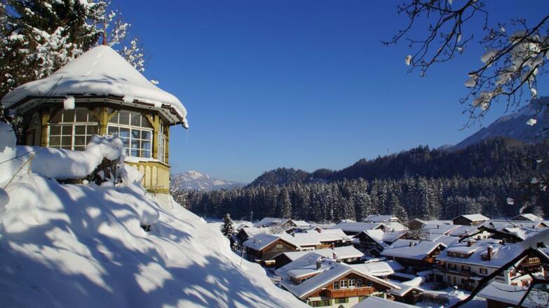 Das Langenwanger Pavillon im Winter
