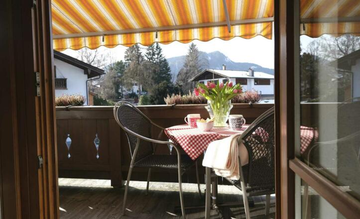 Fewo 10 im Apartmenthaus an der Rottach, Balkon