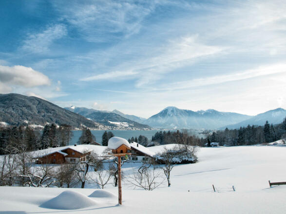 Gästehaus Unterreiterhof Bad Wiessee - Wintermärchen mit Traumblick über das Tegernseer Tal
