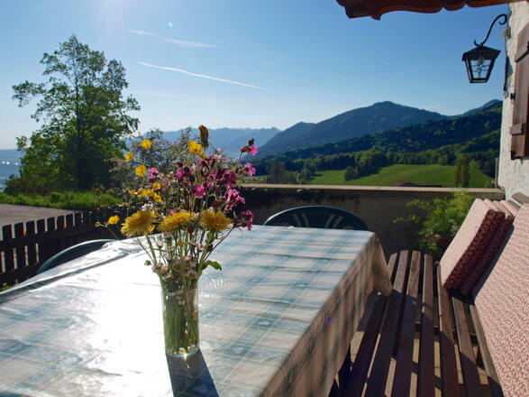 Ostterrasse mit Morgensonne