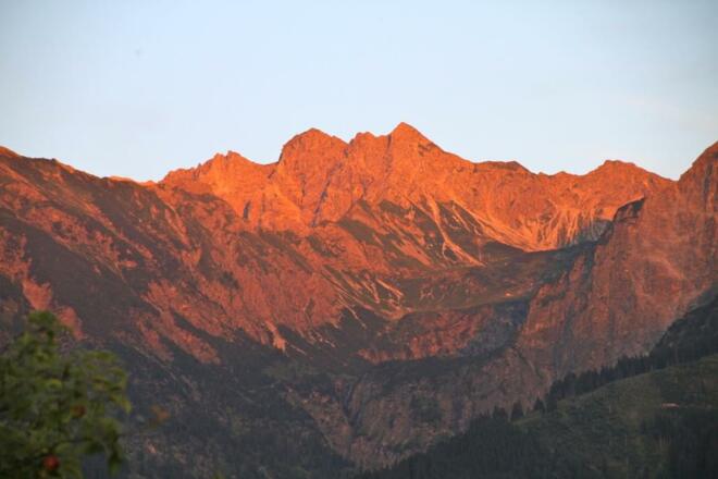 Alpenglühen am Nebelhorn