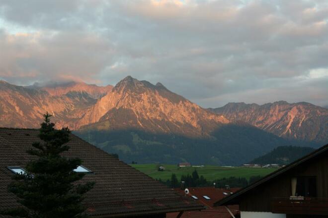 Bergblick von den Zimmern 8 und 9