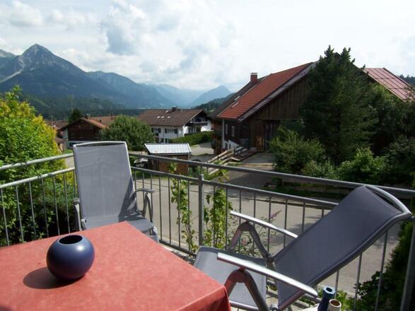 Blick von der Terrasse der Ferienwohnung Selina