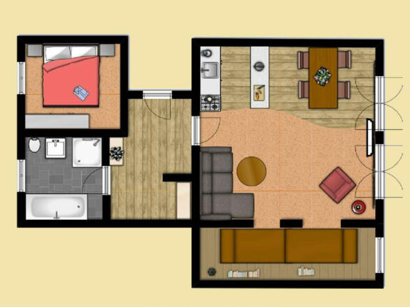 Grundriss ÜBER`N SEE