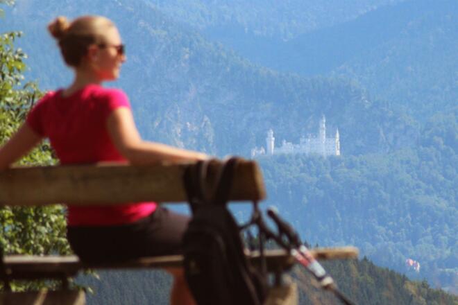 Wandern &amp; Rasten mit Ausblick auf Neuschwanstein