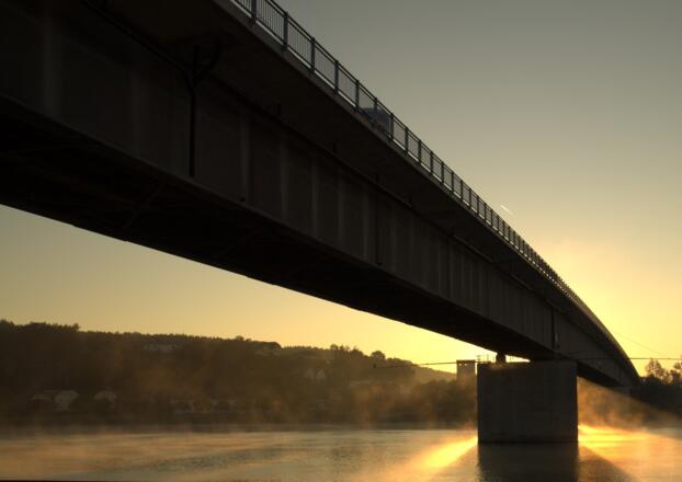 Morgenstimmung Donaubrücke