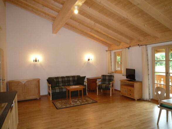 Sofaecke, FeWo im Neubau,Südbalkon