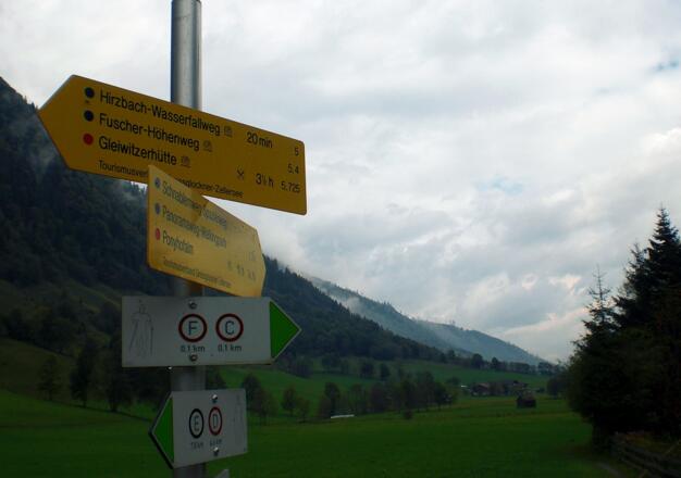 Start Schnabler Spazierweg im Ortszentrum