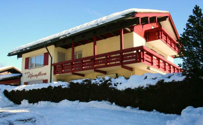 Haus Westseite Winter