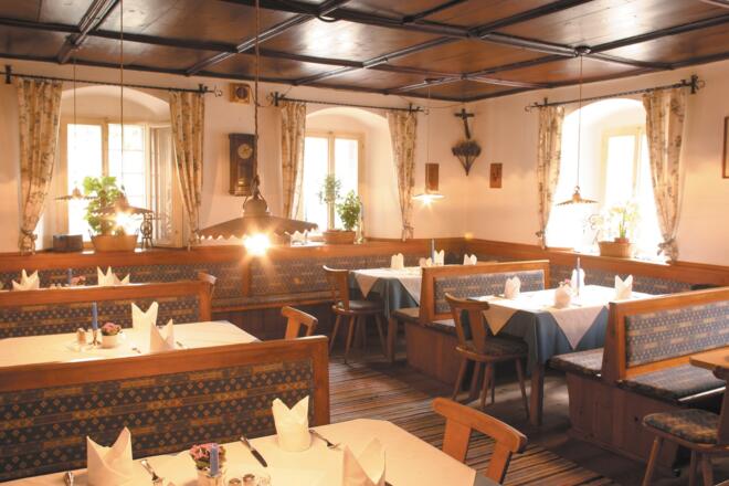 Die historische Restaurant Stube im Landhotel Agatha Wirt