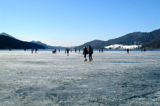 Eislaufen am Fuschlsee
