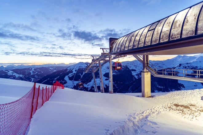 Die Bergstation der 12erKogel Bahn