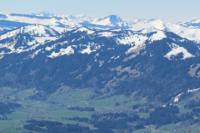 Blick vom Grünten auf die Hörner