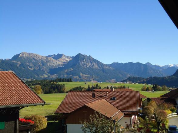 Blick vom Ostbalkon unserer Ferienwohnung