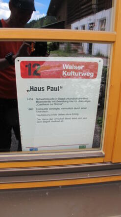 Haus Paul am Walser Kulturweg