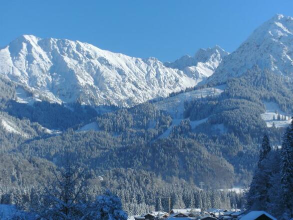 Zimmerausblick vom Gästehaus Martina in Langenwang
