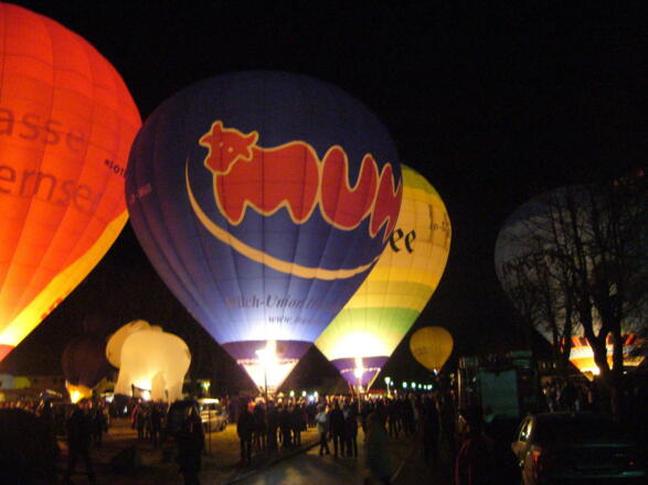 Ballonglühn zur Montgolfiade am See
