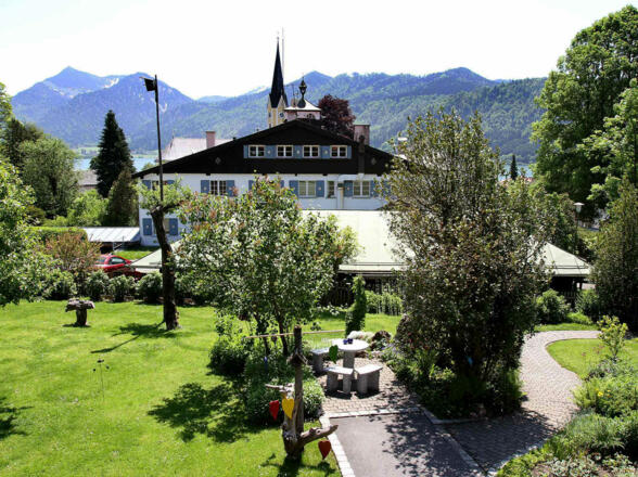 der Blick vom Schlafzimmerbalkon