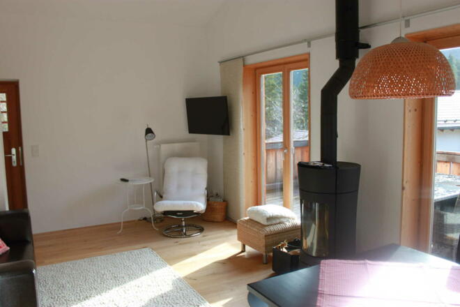 Wohn-Essbereich mit Schwedenofen