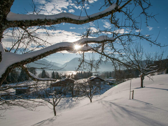 Gästehaus Unterreiterhof Bad Wiessee - Wintermärchen mit Traumblick über das Tegernseer Tal