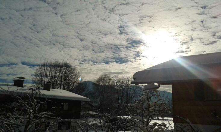 Aussicht von Gästehaus nach SO