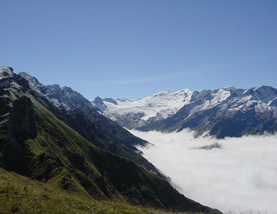 Blick zum Gletscher des Habachtal