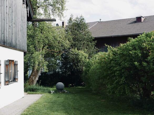 Blick in den Garten von dem Ferienhaus