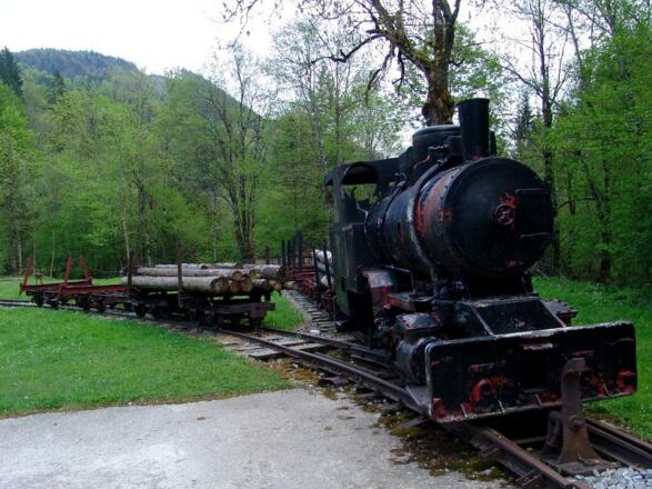 Bahngarnitur der alten Waldbahn