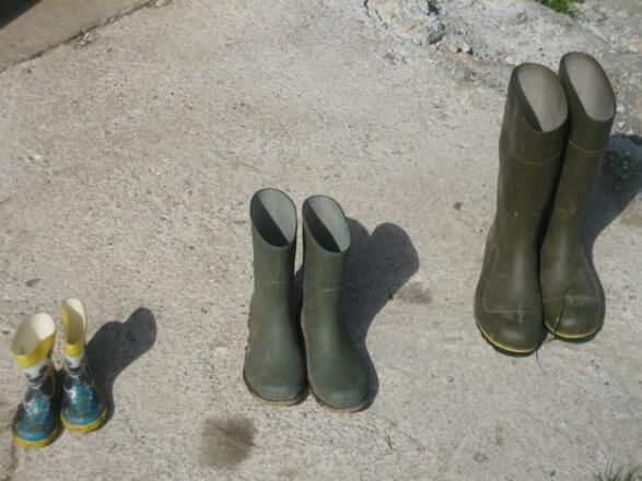 Gummistiefel Loseggalm Langfeldhütte