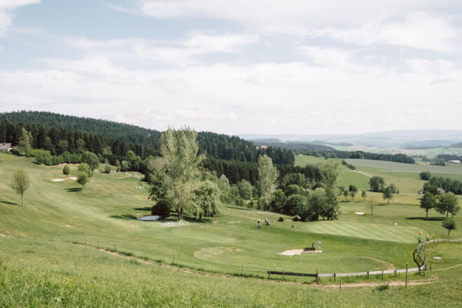 Golfanlage mit Panoramablick