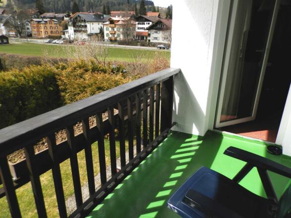 Blick vom Balkon Einzelzimmer