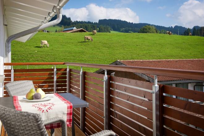 Balkon Hochgratblick mit Hotelanbindung