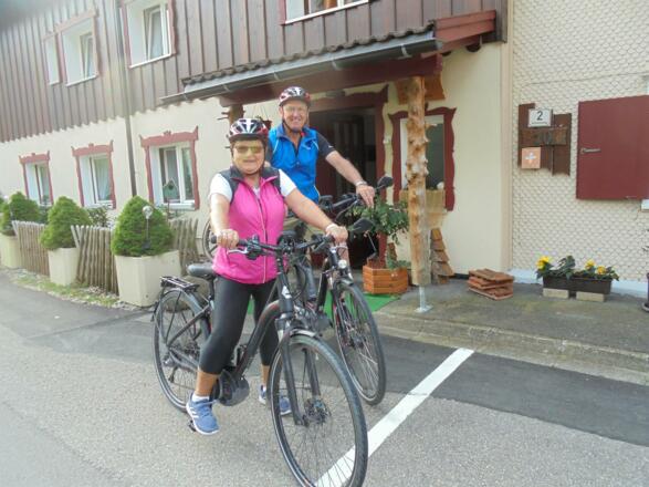 Begeisterte E-Bike-Fahrer