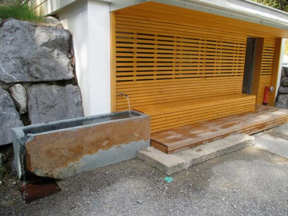 Trinkbrunnen am Chalta Bächle