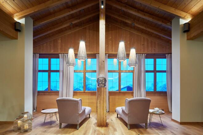 Erholung in der Yoga-Lounge