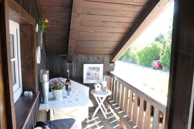 Balkon mit Schlossblick