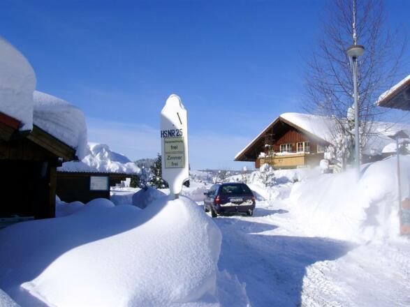 Gästehaus Thea Südseite Winter