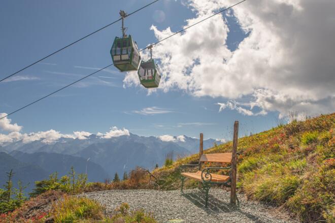 Wanderung Wildkogel Bergstation zur Mittelstation