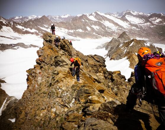 Hoch Wilde Klettersteig am Grad zur Nordspitze