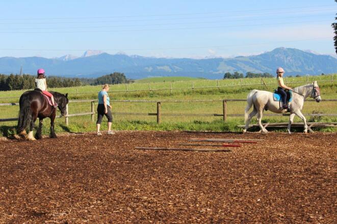 Auf unserem Reitplatz