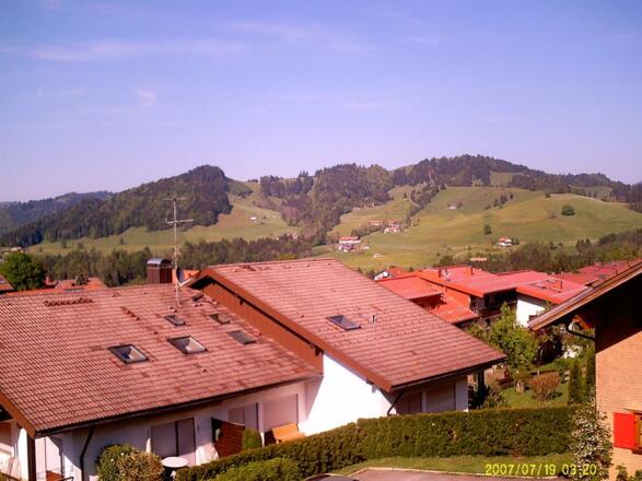 Zimmerausicht ans Hündle