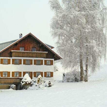 Der Mühlenhof im Winter