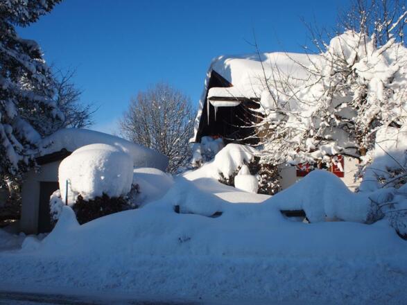 Haus im Schnee