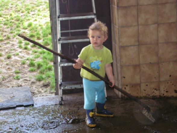 Schmutzig wird man bei uns schon auch