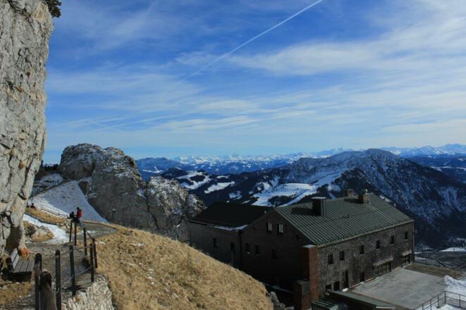 Blick zum Alpenhauptkamm vom Wendelstein